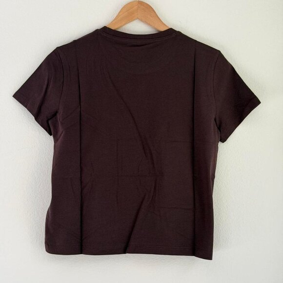 Everlane The Box Cut Tee in Essential Cotton in Dark Chocolate, Size X-Small - Picture 8 of 8